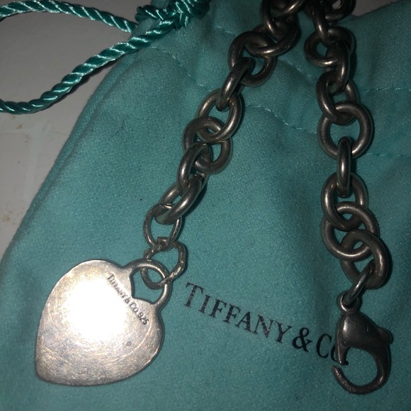 Tiffany And Co. Heart Tag Silver Charm Bracelet - Picture 5 of 5